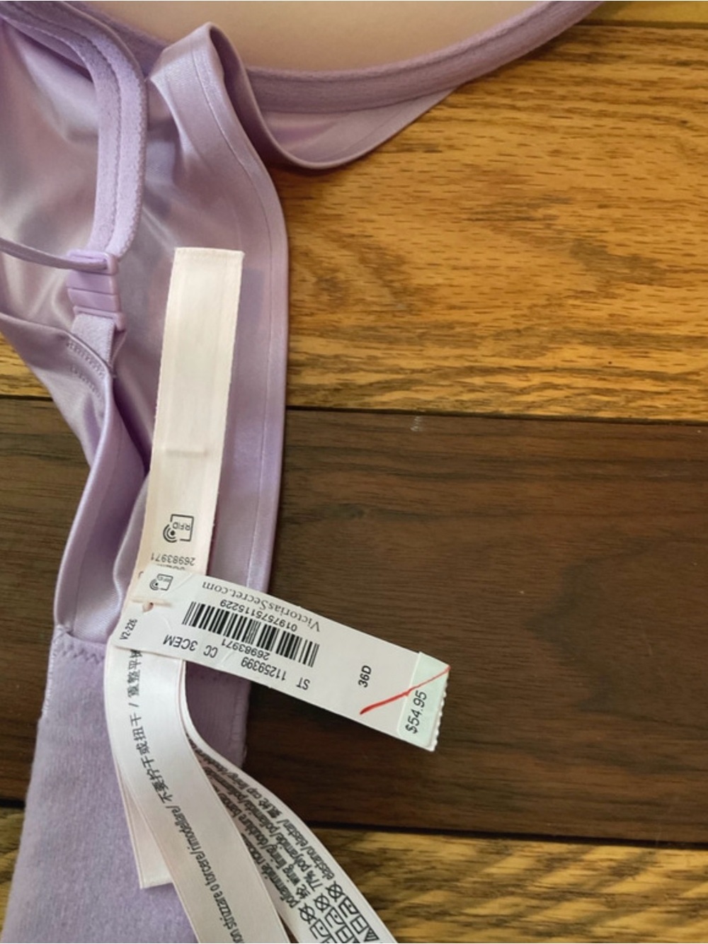 Victoria's Secret Light Purple Molded T-Shirt Bra size 36D NWT - Picture 8 of 9